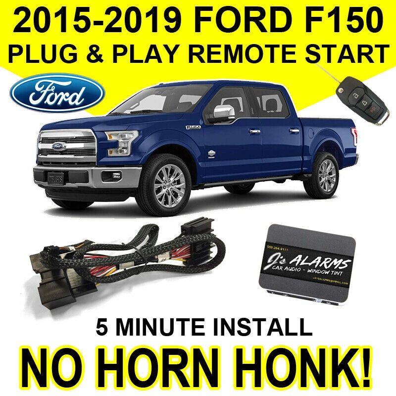 2015-2019 Ford F-150 Remote Start Plug & Play Install F150 No Horn Honk FO2N